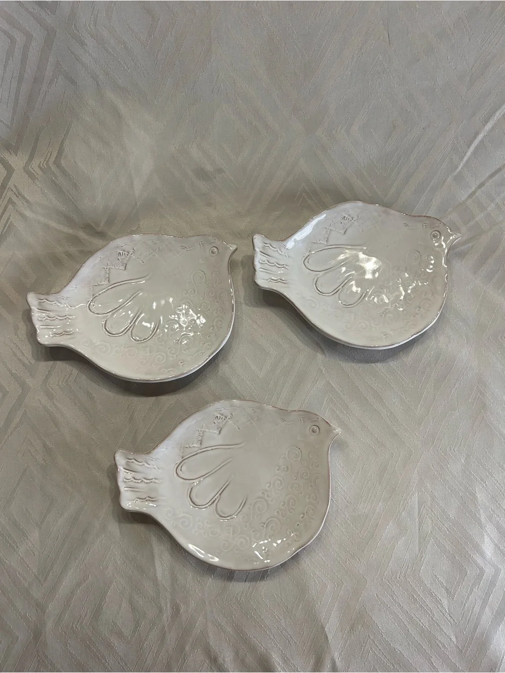Set of 3 Bellezza Bird Plates by Vietri